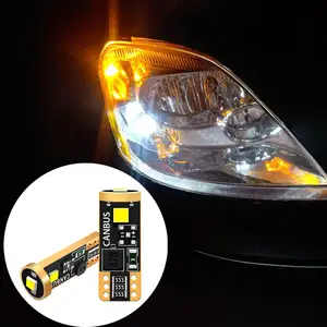 T10 LED Car Light Bulb White 3030 3SMD Wedge 2.4W 200LM 194 168 158 192 Width Indicator Light LED Bulb Car Accessories