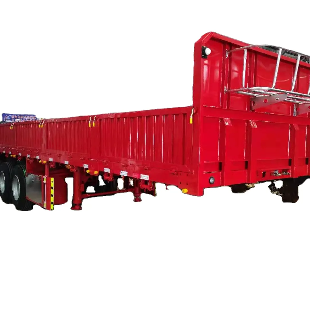 Chinesische Schwer lader Container Anhänger Fahrgestell 20 oder 40 FT 50 Tonnen 60 Tonnen Flach bett Anhänger zum Verkauf