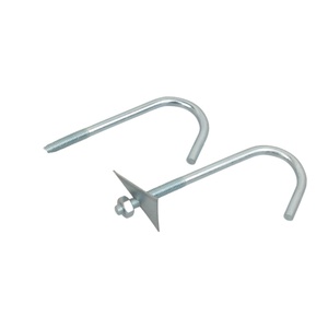 Boulon de toiture à <span class=keywords><strong>crochet</strong></span> en J de 1/4 po, galvanisé, avec rondelle triangulaire <span class=keywords><strong>pour</strong></span> tôle <span class=keywords><strong>ondulée</strong></span> - Product Image 2