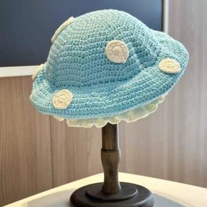 Béret en coton fait main, motif champignon, polyvalent pour l'extérieur, style pêcheur, citrouille, démon, pour l'hiver, nouvelle mode, Halloween, pour le commerce transfrontalier - Product Image 3