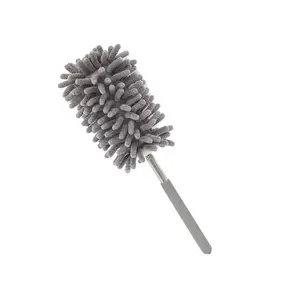 Microfiber Duster with Extension Pole Retractable Gap Dust Brush Cleaner Long Feather Dust Kit Telescopic Collector Duster