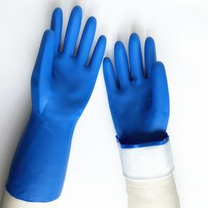 Gants en nitrile résistants à l'abrasion résistants aux produits chimiques gants <span class=keywords><strong>de</strong></span> nettoyage des toilettes domestiques - Product Image 3