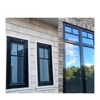 Ventana abatible con marco de aluminio y vidrio inteligente que se puede conectar a su sistema de hogar inteligente