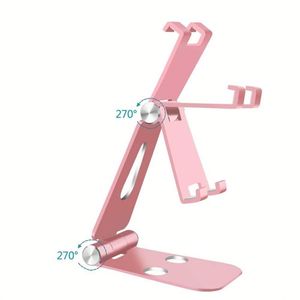 Hot Selling 360 Degree Rotatable Mobile Phone Holder Adjustable Aluminum Phone Stand <b>Tablet</b> Stand for Phones - Product Image 4
