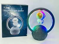Veilleuse d'ambiance astronaute en lévitation magnétique Lampe de nuit LED RVB Spaceman pour cadeau de haut-parleur de joueur de fête