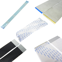 Câble plat flexible FFC personnalisé à 16 broches, pas de 1 mm, isolé en PTFE, pour usage électronique