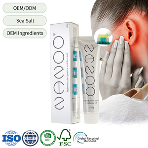 Fabricante <span class=keywords><strong>de</strong></span> <span class=keywords><strong>pasta</strong></span> <span class=keywords><strong>de</strong></span> <span class=keywords><strong>dientes</strong></span> antisensible con etiqueta privada personalizada, sin flúor y con jengibre y sal, <span class=keywords><strong>para</strong></span> <span class=keywords><strong>gingivitis</strong></span> - Product Image 1