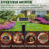 Répulsif Solaire Vibrant Saijinzek Contre les Taupes, Serpents, Gophers et Campagnols pour Extérieur, Ferme et Pelouse