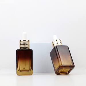 Rỗng Refillable Glass <span class=keywords><strong>dropper</strong></span> chai tinh dầu Lọ vuông nhỏ giọt với mắt Pipette hổ phách hương liệu chai container - Product Image 4