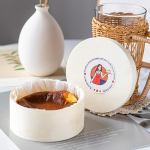Mousse Mille Crepe <strong>Cake</strong> Baking Round <strong>Wooden</strong> Gift Box <strong>Wooden</strong> <strong>Cake</strong> Packaging Box Custom Made Eco Friendly Storage DIY Packaging - Product Image 4