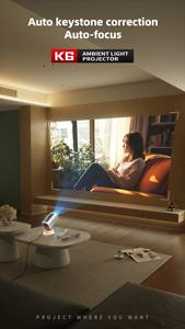 Con micrófono <span class=keywords><strong>Full</strong></span> <span class=keywords><strong>HD</strong></span> Sonido estéreo Cine en casa portátil para karaoke y ver películas K6 KTV Proyector - Product Image 5