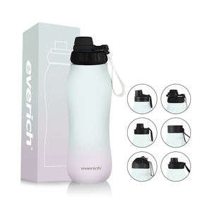 Bouteille d'eau isotherme Everich <span class=keywords><strong>24</strong></span> oz en acier inoxydable à double paroi, forme <span class=keywords><strong>gourde</strong></span>, avec couvercle à poignée portable - Product Image 5