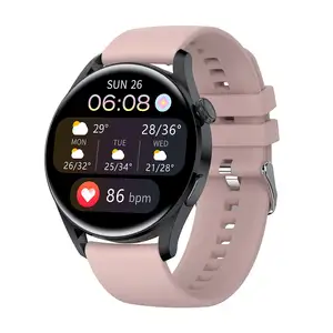 Bt5.0 Nieuwe 1.28 ''Ultralange Batterijduur Smart Watch Hartslag Gezondheid Sportdetectie Smart Call Armband Horloge