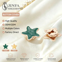 JFRB296 Penutup Kancing Baju Motif Bunga Berkualitas Tinggi Model Bintang Baru, Aksesoris Pakaian yang Dapat Disesuaikan