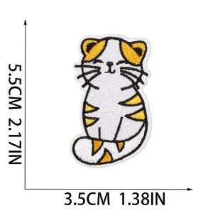 Factory Sell Iron on Embroidery Cute Cartoon Cat Patch for Decoration - Product Image 6