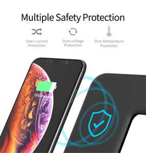 15W rápido cargador inalámbrico 3 en 1 de carga inalámbrica con lámpara de escritorio - Product Image 4