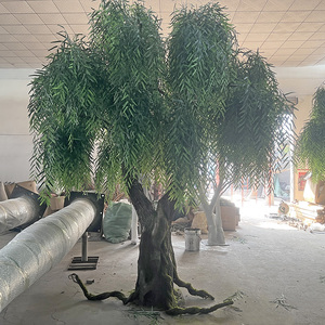 Árbol Artificial <span class=keywords><strong>de</strong></span> <span class=keywords><strong>Sauce</strong></span> Llorón Gigante, Planta Artificial Verde para Decoración <span class=keywords><strong>de</strong></span> Eventos, Bodas, Interiores y Exteriores - Product Image 5