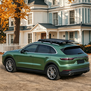 Panier <span class=keywords><strong>de</strong></span> <span class=keywords><strong>toit</strong></span> en alliage d'aluminium pour bagages, échelle latérale et boîte latérale pour <span class=keywords><strong>Porsche</strong></span> Cayenne 2005-2012 - Product Image 4