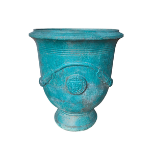 Jardinières en fibre de verre rondes à finition peinte, design moderne et écologique, pour usage extérieur et domestique, meilleur prix - Product Image 1