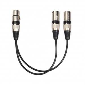 PENPOS 3Pin XLR hembra <span class=keywords><strong>Jack</strong></span> <span class=keywords><strong>a</strong></span> Dual 2 macho enchufe Y divisor 30cm adaptador <span class=keywords><strong>Cable</strong></span> para amplificador altavoz mezclador de auriculares - Product Image 3