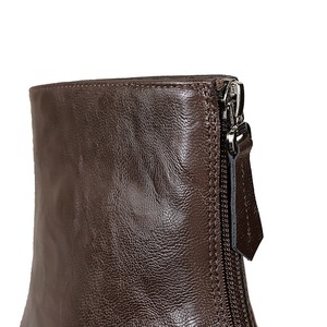 <span class=keywords><strong>Bottines</strong></span> rétro pour femmes d'hiver 6533, <span class=keywords><strong>talon</strong></span> moyen épais, fermeture éclair à l'arrière, doublure en simili cuir, effet amincissant, polyvalentes, petite taille - Product Image 4