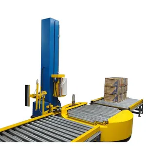 Unmanned Pallet Wrappers Film Pre-Stretching Wrapper Wrapping Machinery Automation