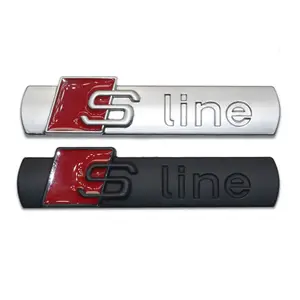 O logotipo Sline Side Q5 Q7A3A5A4LA6LA8L é adequado para Audi Car Adesivos Sports Car Logo QP3418