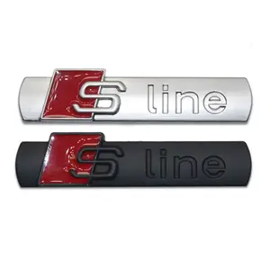 Red Black Metal S Logo Sline Emblem Badge Car Sticker For Audi Quattro VW  TT SQ5 S6 S7 A4 Accessories From Season16, $1.16