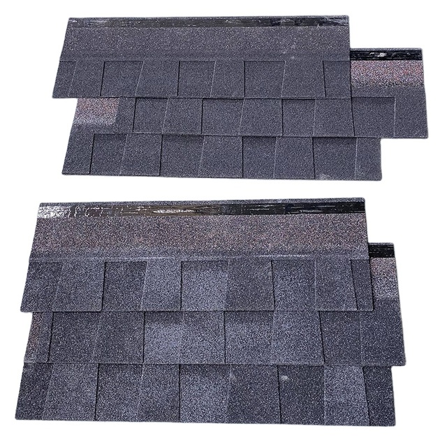 Environmental Friendly 5.2mm Thickness Roofing Waterproof Roofing Laminated Asphalt Shingles Roof Tiles Building Materials