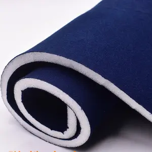Ламинированная трикотажная петля velcr0 Ткань бархатная ткань со склеиванием пены 4 мм для покрытия дивана ткань