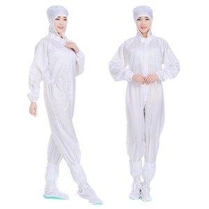 安全服作業服導電性服クリーンルームカバーオール帯電防止服ESD衣服クリーンルーム服オーバーオール - Product Image 4