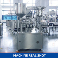 Machine de remplissage automatique de sachets à double bec pour la crème de fromage, la crème à tartiner, le chocolat, les noix, le beurre de cacahuètes
