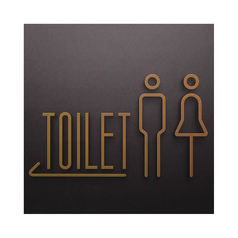 Знак двери туалета унисекс, табличка туалета, табличка двери туалета, декор туалета, Туалетная тарелка, табличка туалета, табличка туалета, знак кабины.