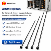 Vis longue Torx personnalisée en acier au carbone 10.9, tête noire Dacromet, fixateur structurel pour rack BESS – Fournisseur