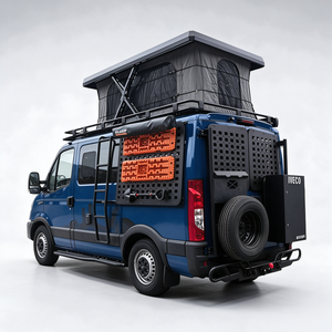 Caravane tout-terrain en aluminium renforcé, anti-choc, équipée pour les expéditions, camping-car entièrement équipé pour le camping en plein air - Product Image 1