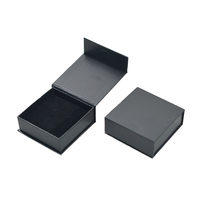 Boîte à bijoux magnétique fermée avec logo, vente en gros, boîte rigide de rangement, coffret cadeau tendance pour bijoux