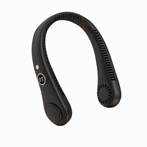 Ventilador de cuello sin aspas DFR8, portátil, recargable, <span class=keywords><strong>manos</strong></span> libres, seguro para el cabello, ventilador de refrigeración personal para deportes, viajes al aire libre, uso sin esfuerzo - Product Image 1