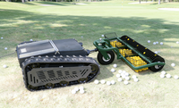 Tins-8 - Máquina Robótica para Recoger Pelotas de Golf, Chasis Robótico con Orugas de Goma, Suspensión Independiente, Menos Daño al Césped