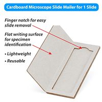 Sturdy Lab Microscope Slide Holders Rigid Cardboard Slide Mailer for 1 Mounted Specimen Shipping Paperboard Type