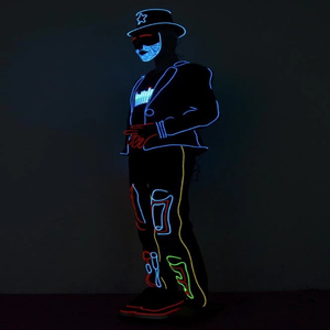 <span class=keywords><strong>Costume</strong></span> de danseur de club, <span class=keywords><strong>costume</strong></span> de chanteur de fête, <span class=keywords><strong>costume</strong></span> de scène de danse, <span class=keywords><strong>costume</strong></span> lumineux LED, <span class=keywords><strong>costume</strong></span> de robot <span class=keywords><strong>Ironman</strong></span>, spectacle de lumière LED, vêtements - Product Image 3