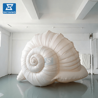 Coquille de conque gonflable, sculpture souple gonflable en forme de conque, idéale pour la décoration de plage et d'aquarium