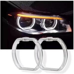 Luces LED para Coche y Moto, <span class=keywords><strong>Ojos</strong></span> de <span class=keywords><strong>Demonio</strong></span>, Luces de Circulación Diurna Coloridas, 12V, Mini Kit de Lámparas con Lente de Proyector AEHR10 - Product Image 4