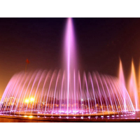 Fuente Musical Dmx de Acero Inoxidable para Exteriores, Sistema de Control Conveniente para Jardín de Piedra, Flotante en Lago Artificial
