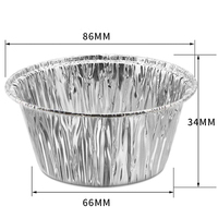 Gefrier schrank & Ofen Safe Mini 150ML Back becher Muffin Cupcake Ramekin Einweg-Aluminiumsc halen Runde Eierkuchen form Zinn folien pfannen