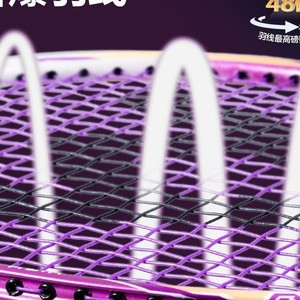 Raquette de badminton Agnite FH140 en alliage d'acier au carbone, haute rigidité, pour joueurs amateurs à avancés - Product Image 2