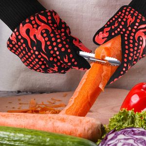 Gants de barbecue résistants à la chaleur jusqu'à 1472°F, gants de cuisson en silicone antidérapants pour barbecue, cuisine, pâtisserie - Product Image 4
