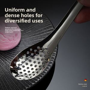 Mirror Polished Stainless Steel Caviar Colander <b>Spoon</b> Modern Minimalist Cooking Soup <b>Spoon</b> - Product Image 3