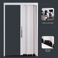 Porte moustiquaire rétractable moderne en alliage d'aluminium, finition pour salon, cuisine, balcon, cloison de salle de bain, à rail bas
