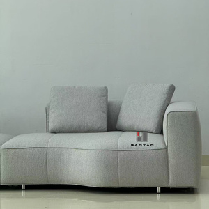 Meubles de salon de style italien minimaliste, nouveau design, tissu de haute qualité SY300, cuir italien Nicoletti SY300 SY300 - Product Image 6