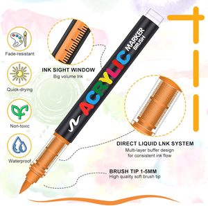 Juego de Marcadores Acrílicos para Estudiantes y Niños, 240 Colores, Punta Suave, Marcadores Opacos a <span class=keywords><strong>Base</strong></span> de Agua para Dibujo Artístico - Product Image 5
